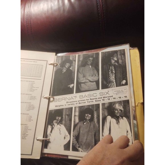 Trapper Keeper full of Vintage Knitting Patterns - Picture 2 of 9